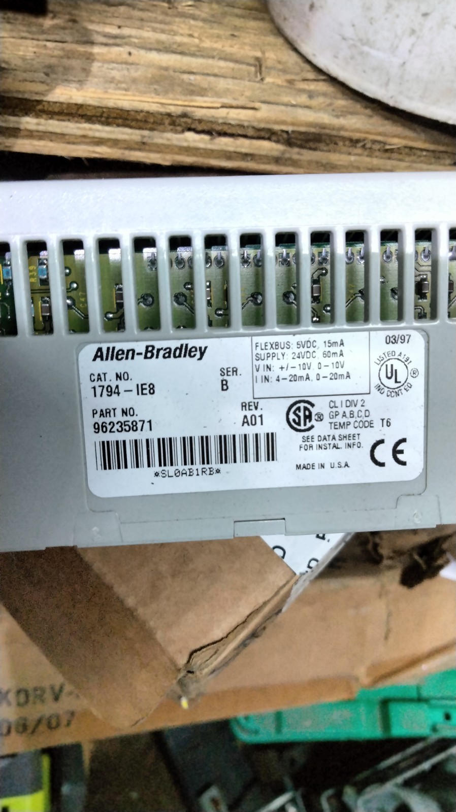 Allen-Bradley Flex I/O 1794-IE8 Analog PLC Input Module 8 Channel FLEXBUS