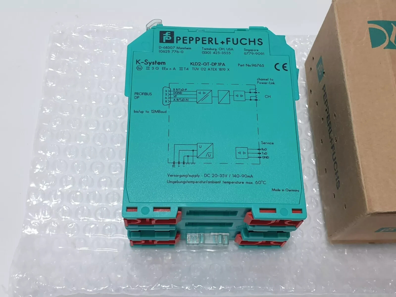 Pepperl+Fuchs KLD2-GT-DP.1PA 96765 Profibus PA Gateway