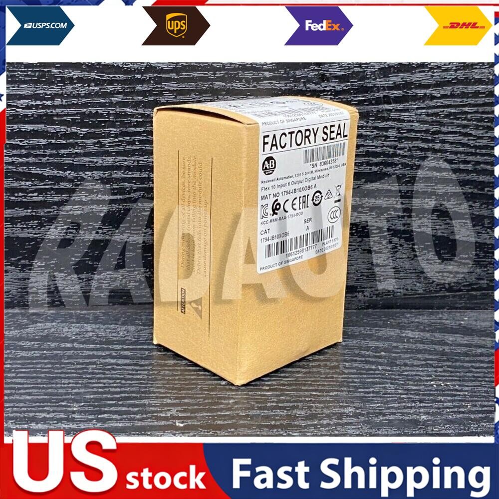 NEW Sealed 1794-IB10XOB6 A Flex I/O 24VDC Sink Input / Source Output US Free Tax