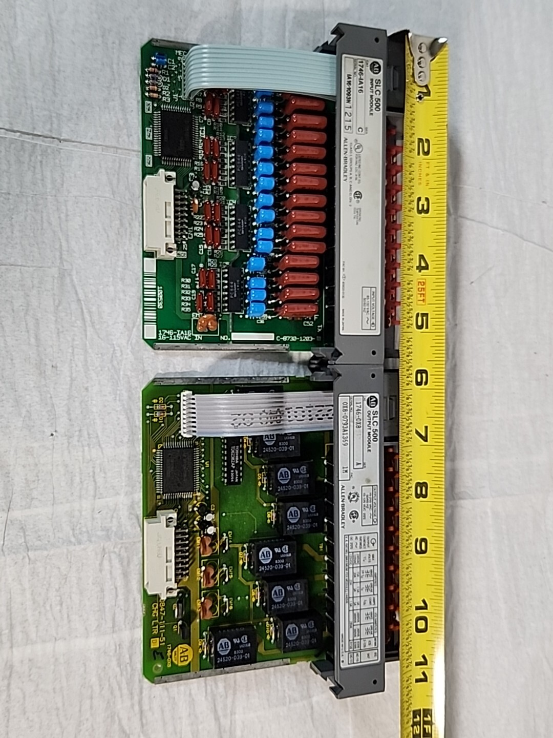 Allen Bradley SLC 500 1746-IA16 Input Module & 1746-0X8 Output Module