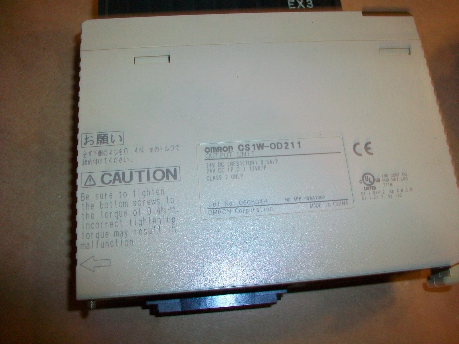 2pc OMRON CS1W-OD211 OUTPUT Module 24VDC USED