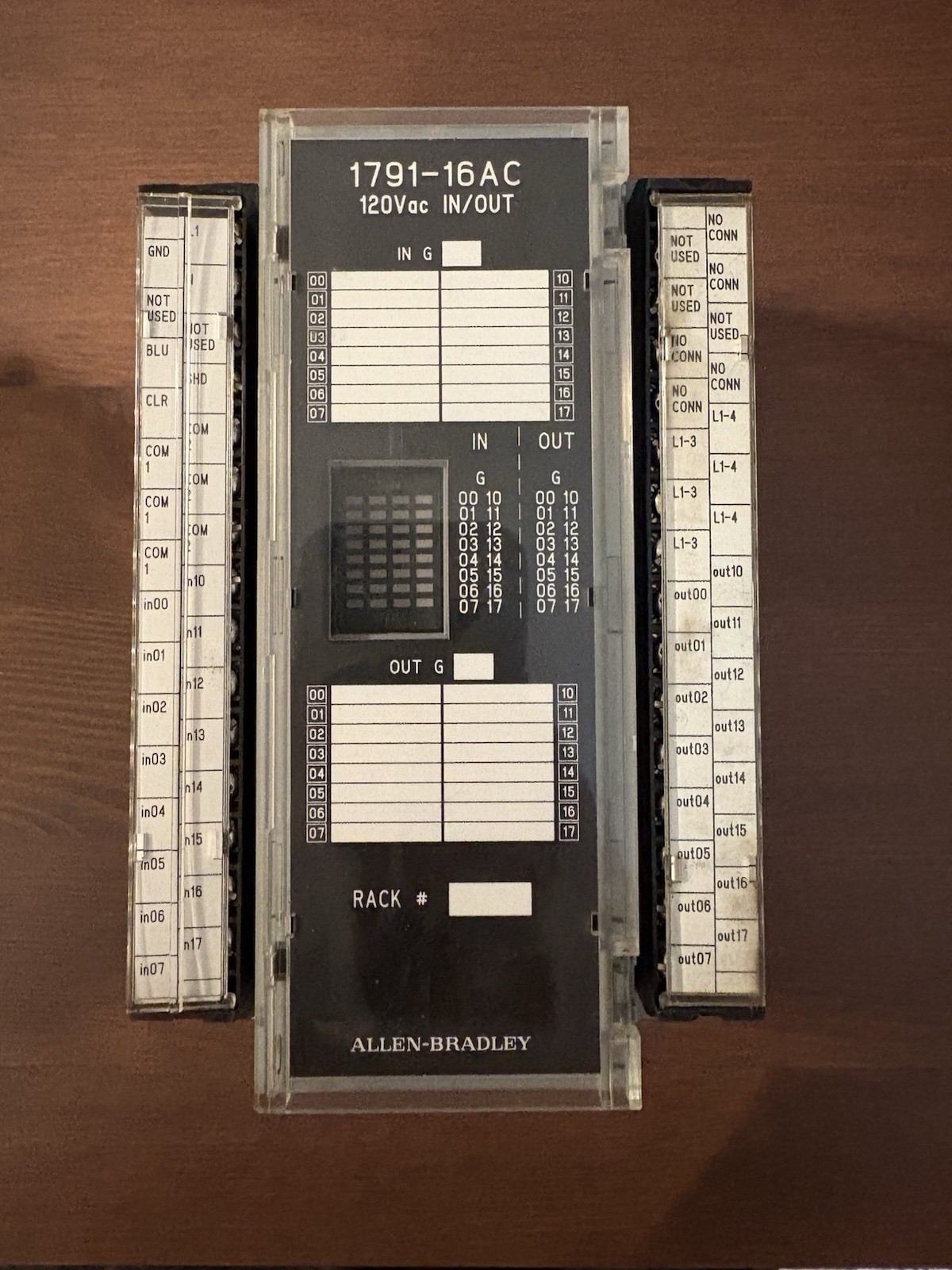 Allen-Bradley 1791-16AC 120VAC Digital Block I/O Module for PLC-2