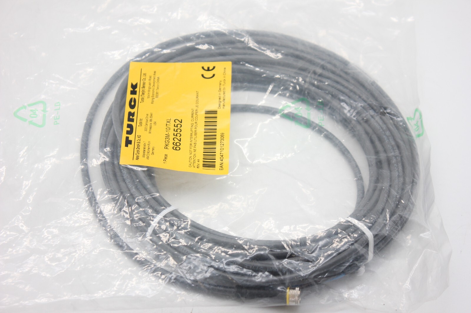 TURCK 6625552 PKG3M-10/TXL