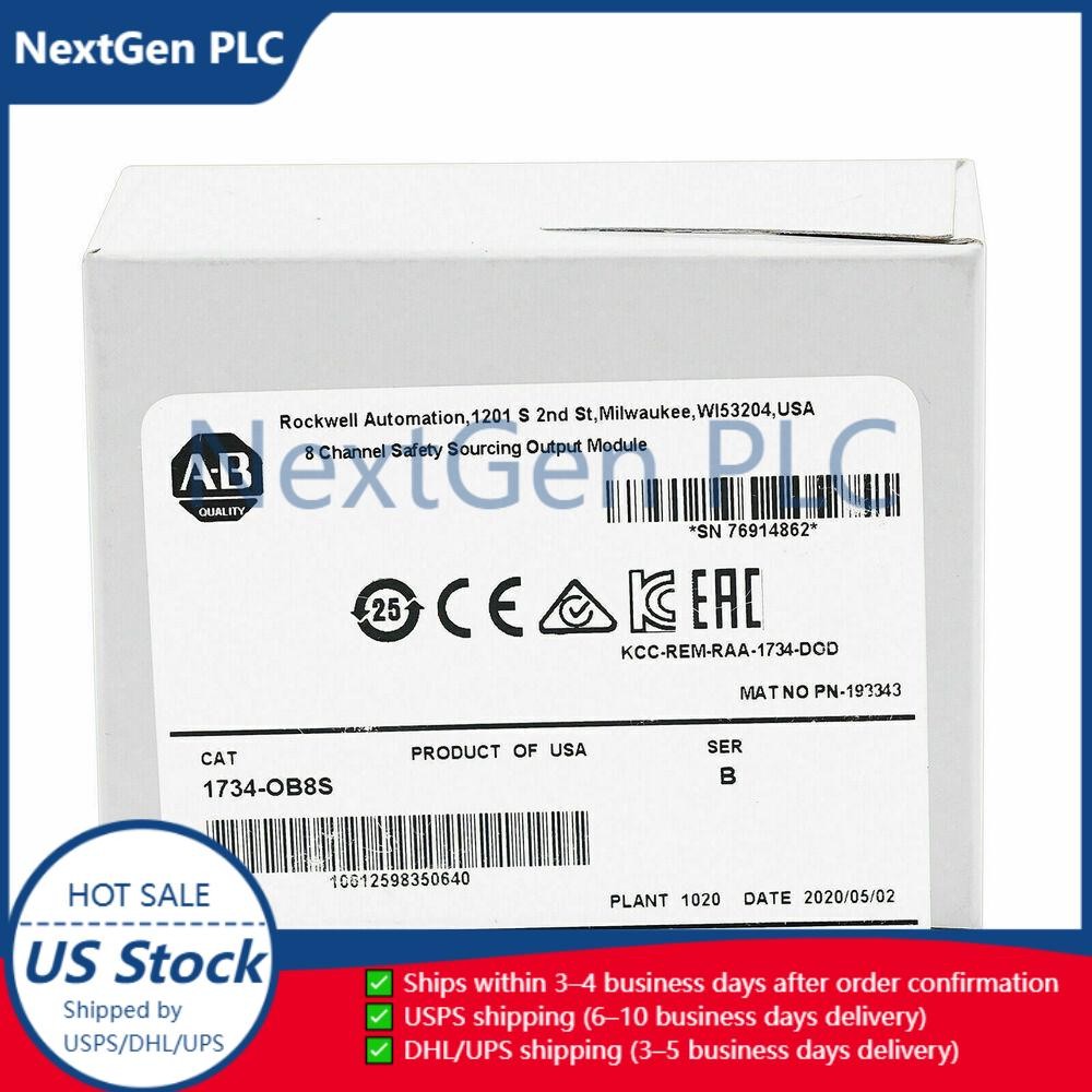 New Sealed AB 1734-OB8S Point I/O Safety Output Module 1734OB8S US Free Tax