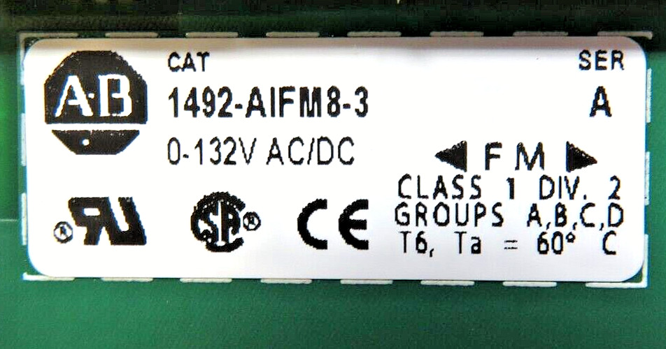 Allen-Bradley 1492-AIFM8-3 Analog Interface Module With Fixed Terminal Block
