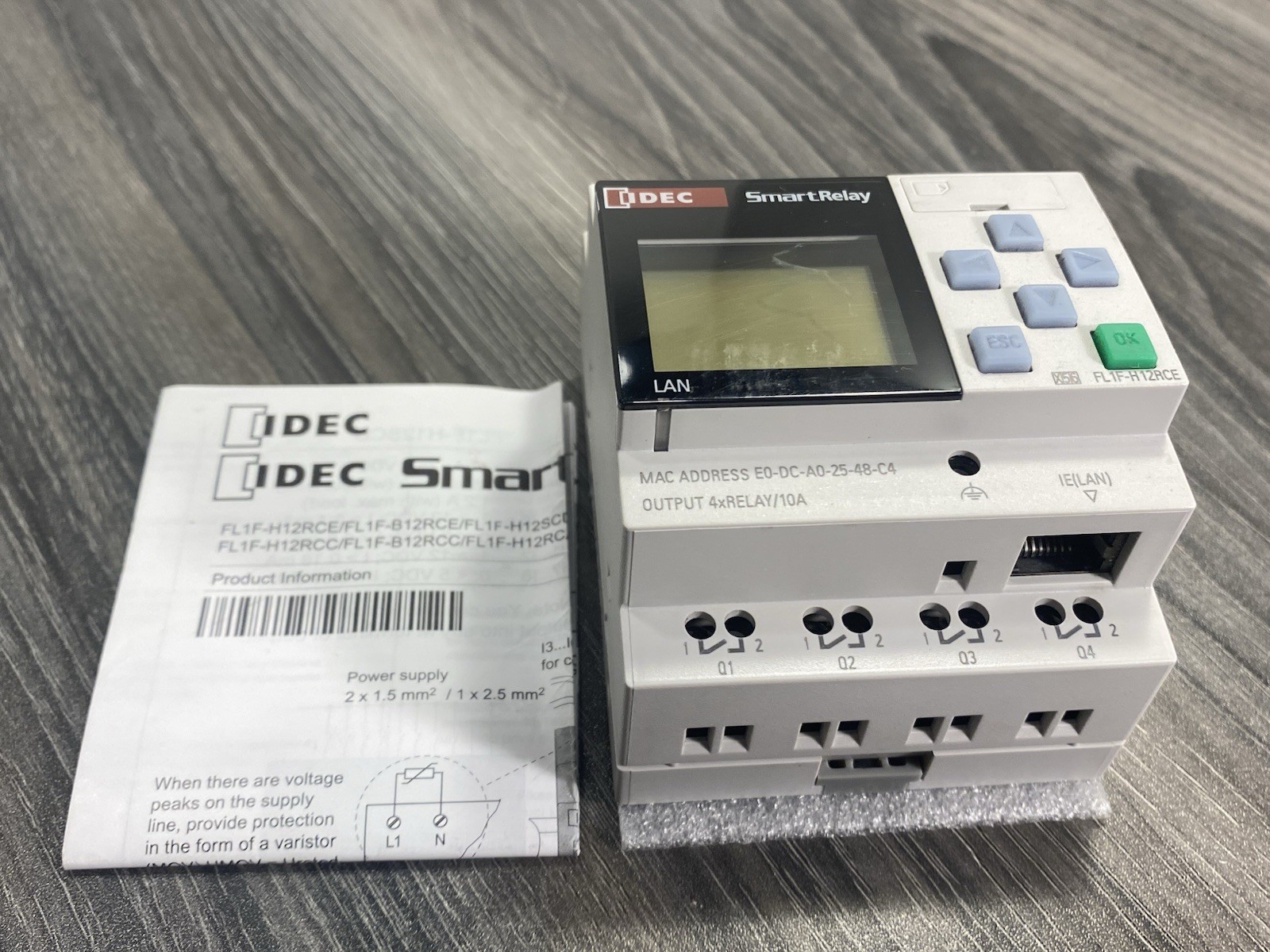 IDEC Smart Relay FL1F-H12RCE 12/24V DC 8IN 4Out Ethernet Base Module – USA