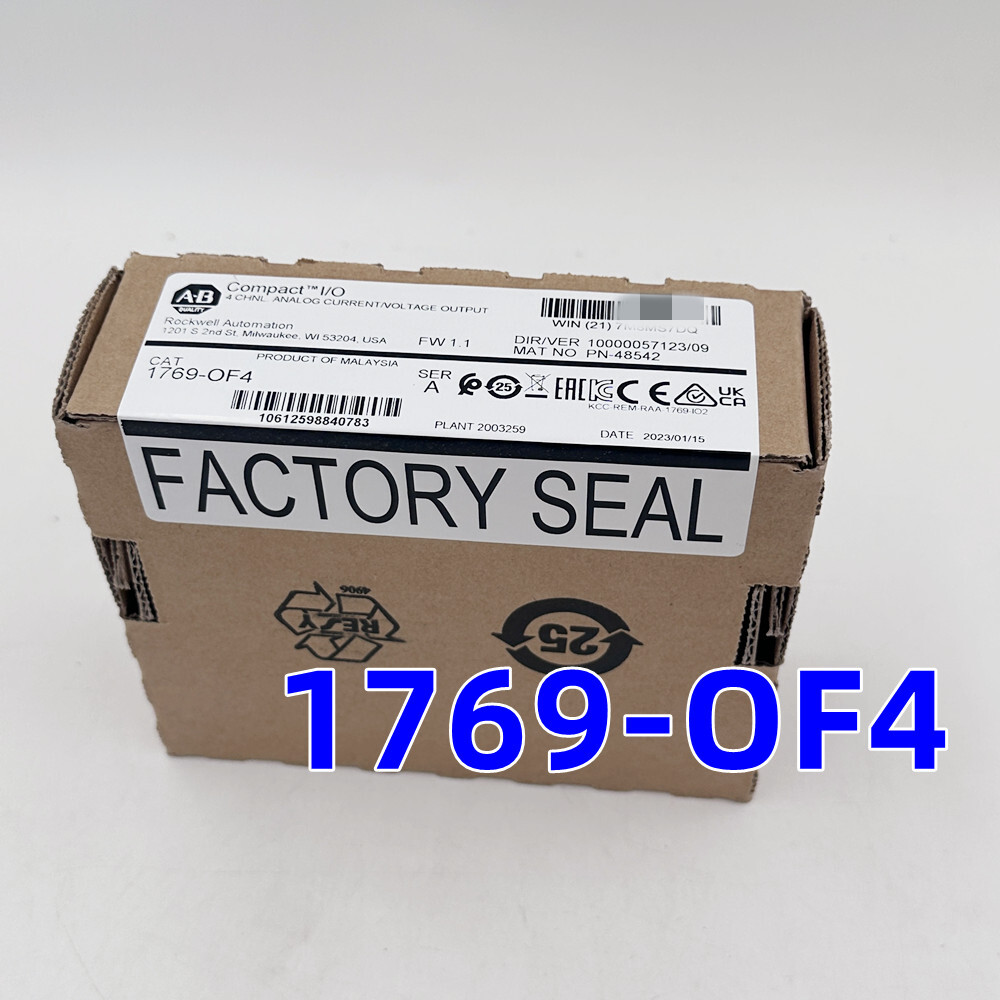 Allen-Bradley 1769-OF4 4Pt CompactLogix Analog Output Module New Factory Sealed
