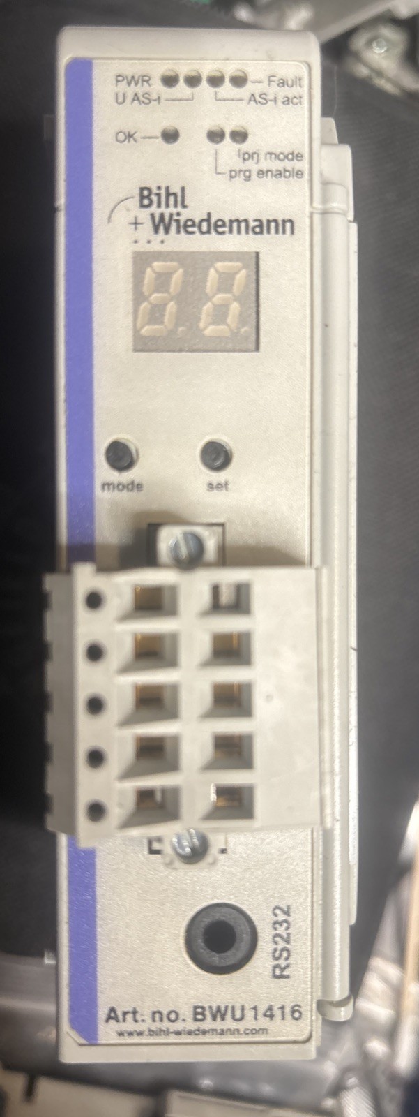 Bihl+Wiedemann BWU1416 AS‑i 3.0 Master Scanner for Allen‑Bradley 1769 PLC RS232