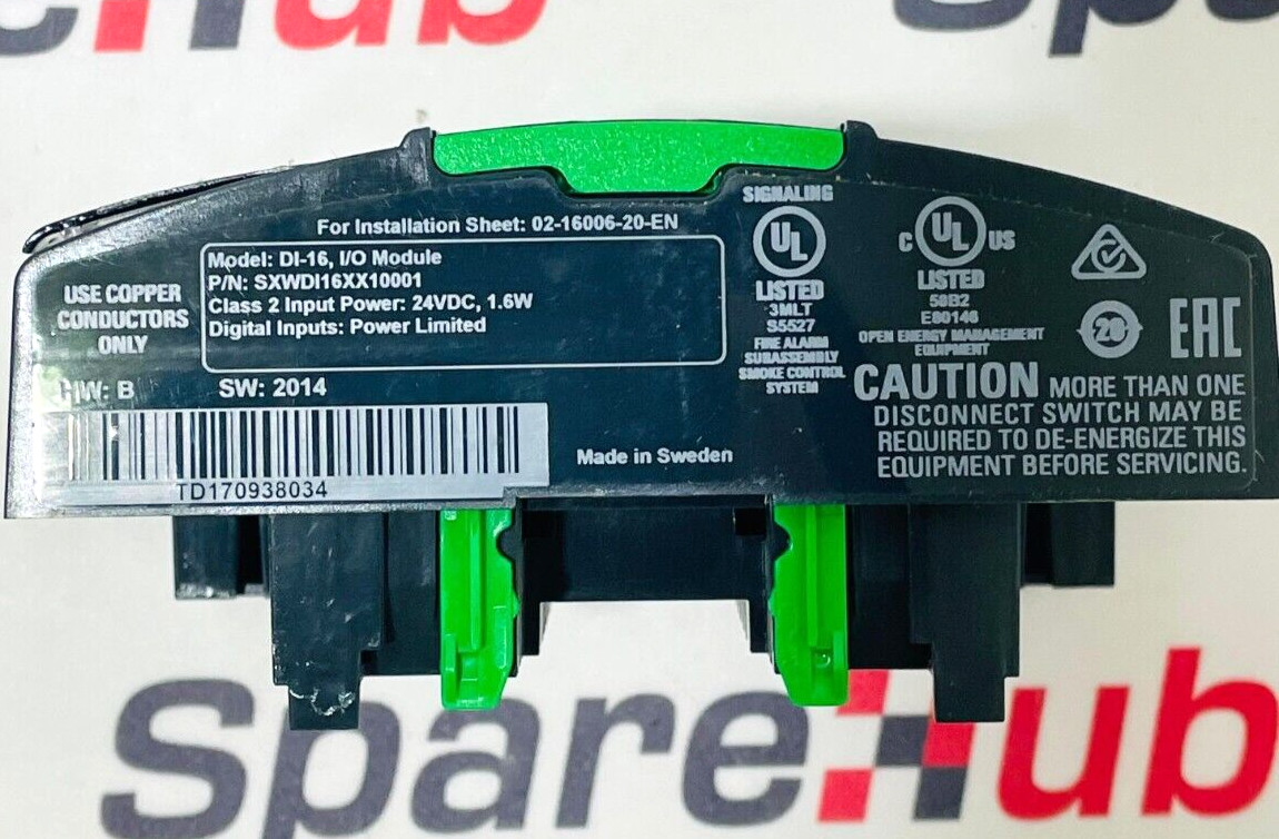 SCHNEIDER ELECTRIC DI-16 Input Output Module SXWDI16XX10001