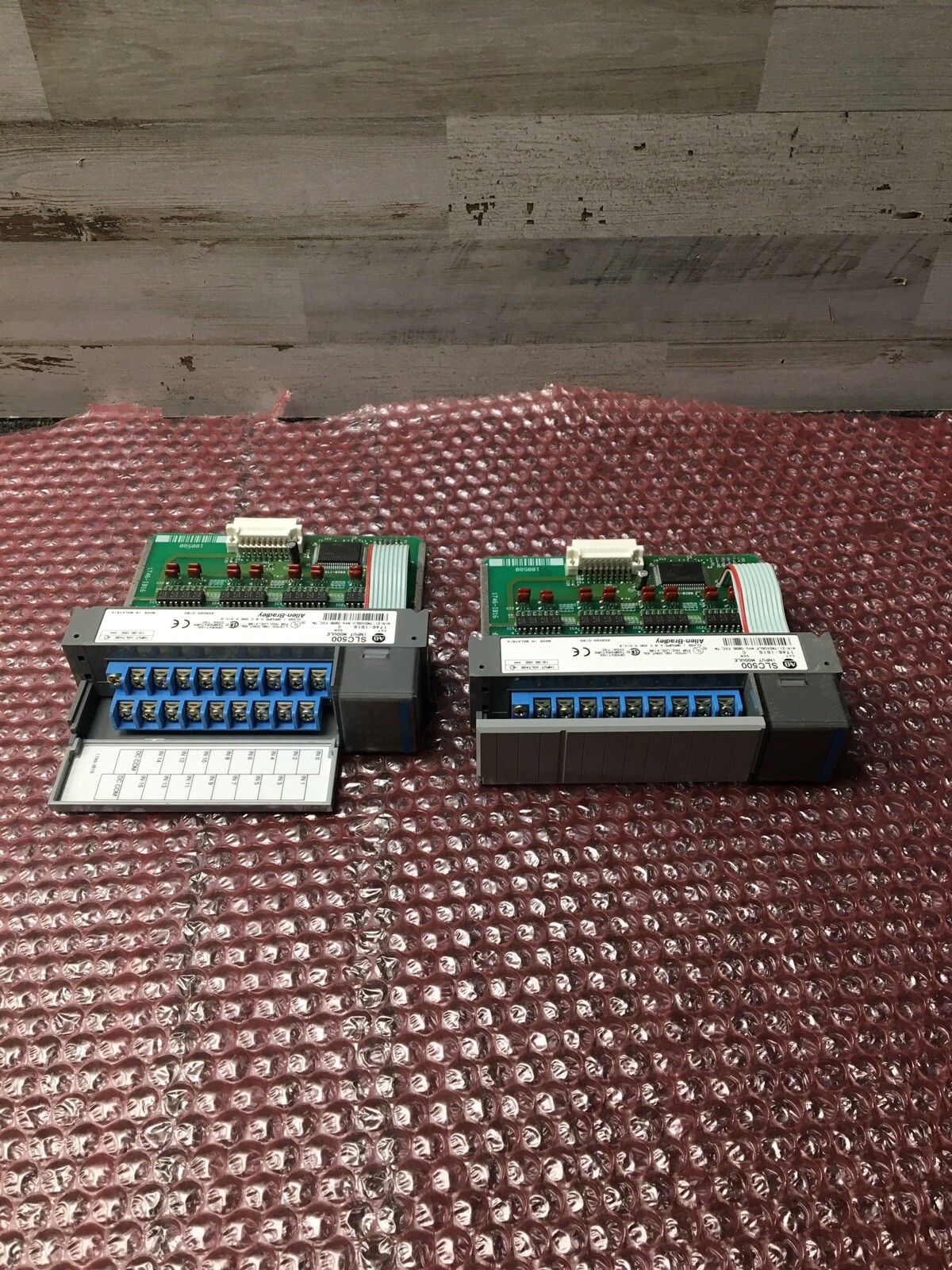 LOT OF 2 ALLEN-BRADLEY 1746-IB16 SLC 500 INPUT MODULE SER C