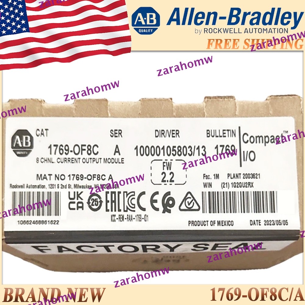 Brand New AB 1769-OF8C/A CompactLogix Module 1769OF8C SerA Free Ship 1769 OF8C A