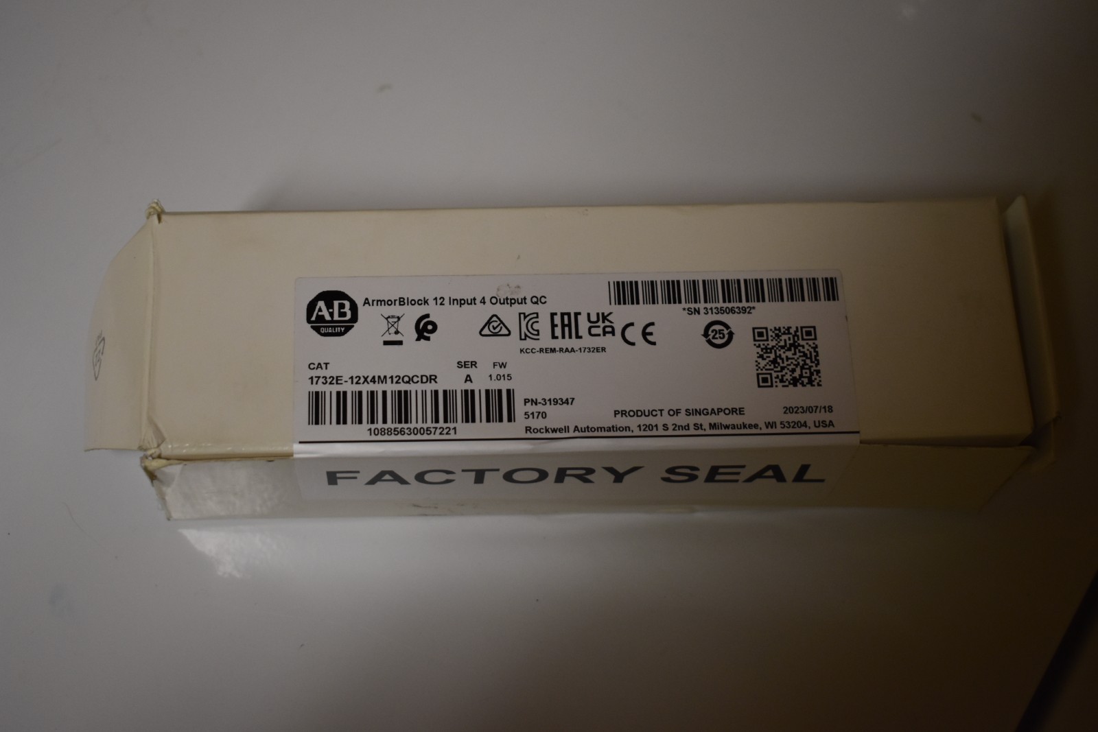 1732E-12X4M12QCDR Allen Bradley Armor Block I/O Module New Open Box 2023