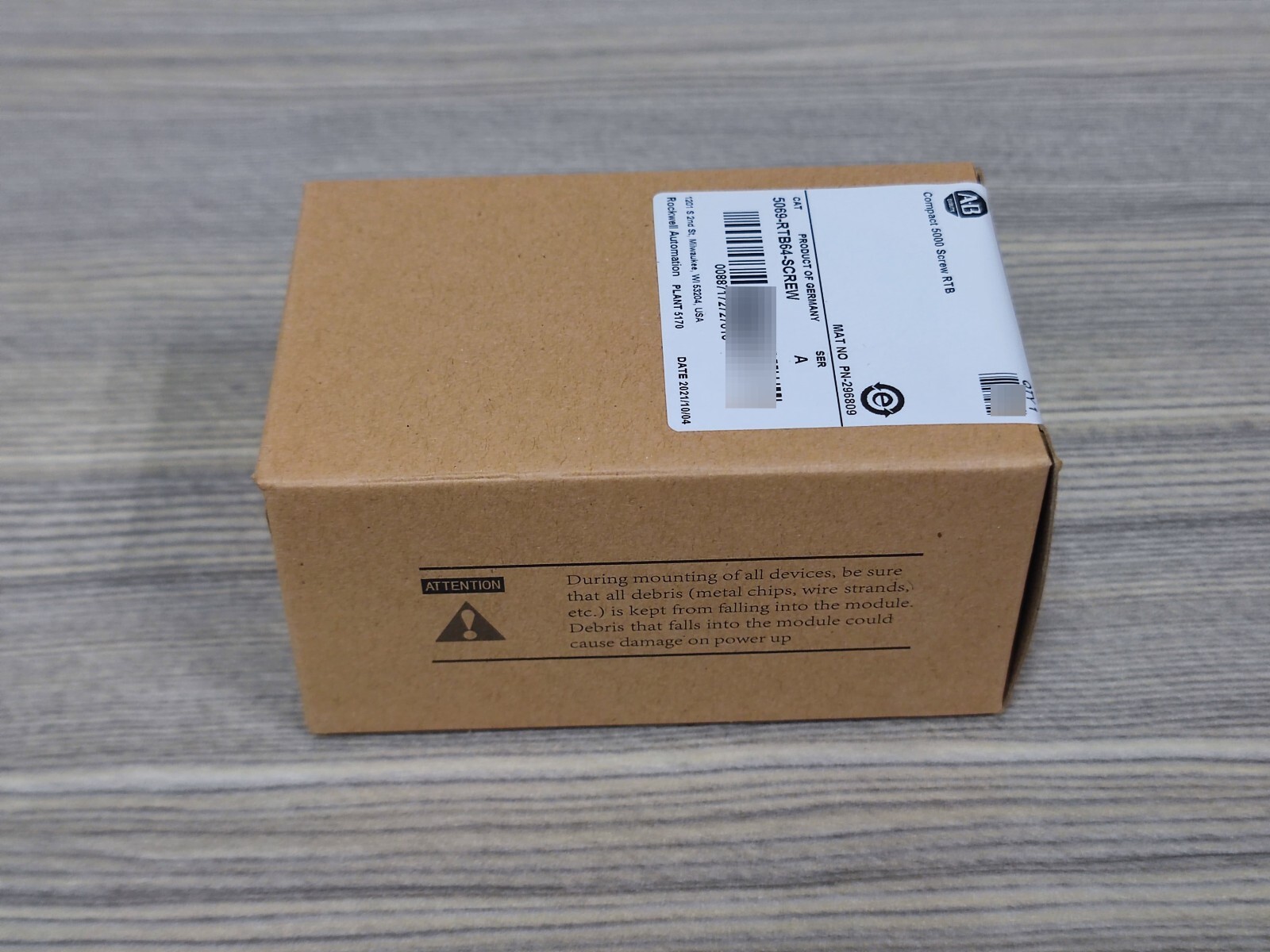 New Sealed AB 5069-RTB64-SCREW /A Compact 5000 Screw RTB US Free Tax