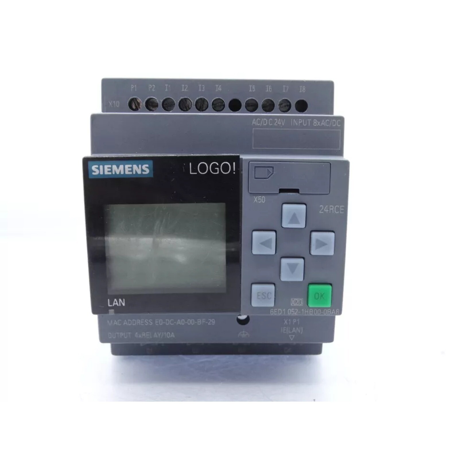 6ED1052-1HB00-0BA8 New Siemens 6ED1 052-1HB00-0BA8 LOGO 24RCE Logic Module