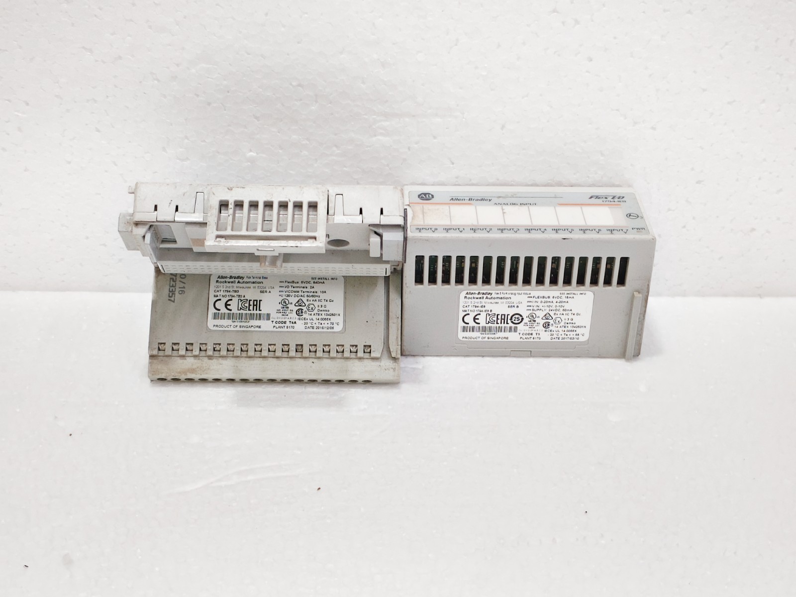 Allen Bradley 1794-IE8 Ser B With 1794-TB3/A Flex 8 Point Analog Input Module