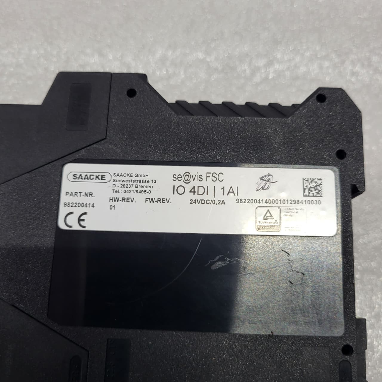SAACKE SE@VIS FSC-IO 4DI/1AI Burner Indication Relay Module