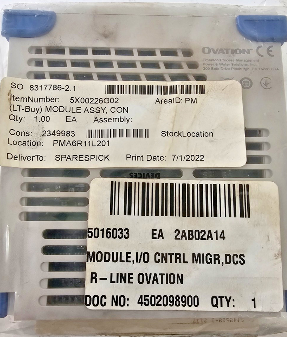Westinghouse Emerson 5X00226G02 Ovation I/O Interface Module