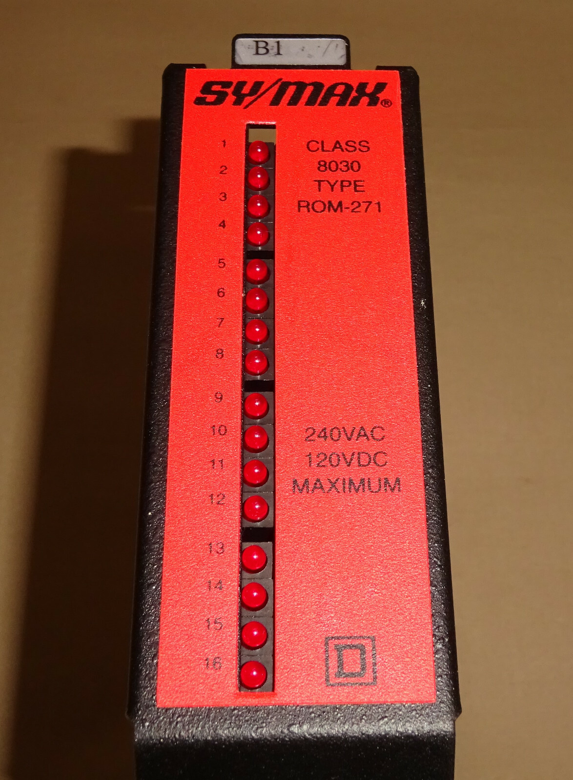 Square D 8030ROM271 SY/MAX Isolated Relay Output Module 8030 ROM271 NEW