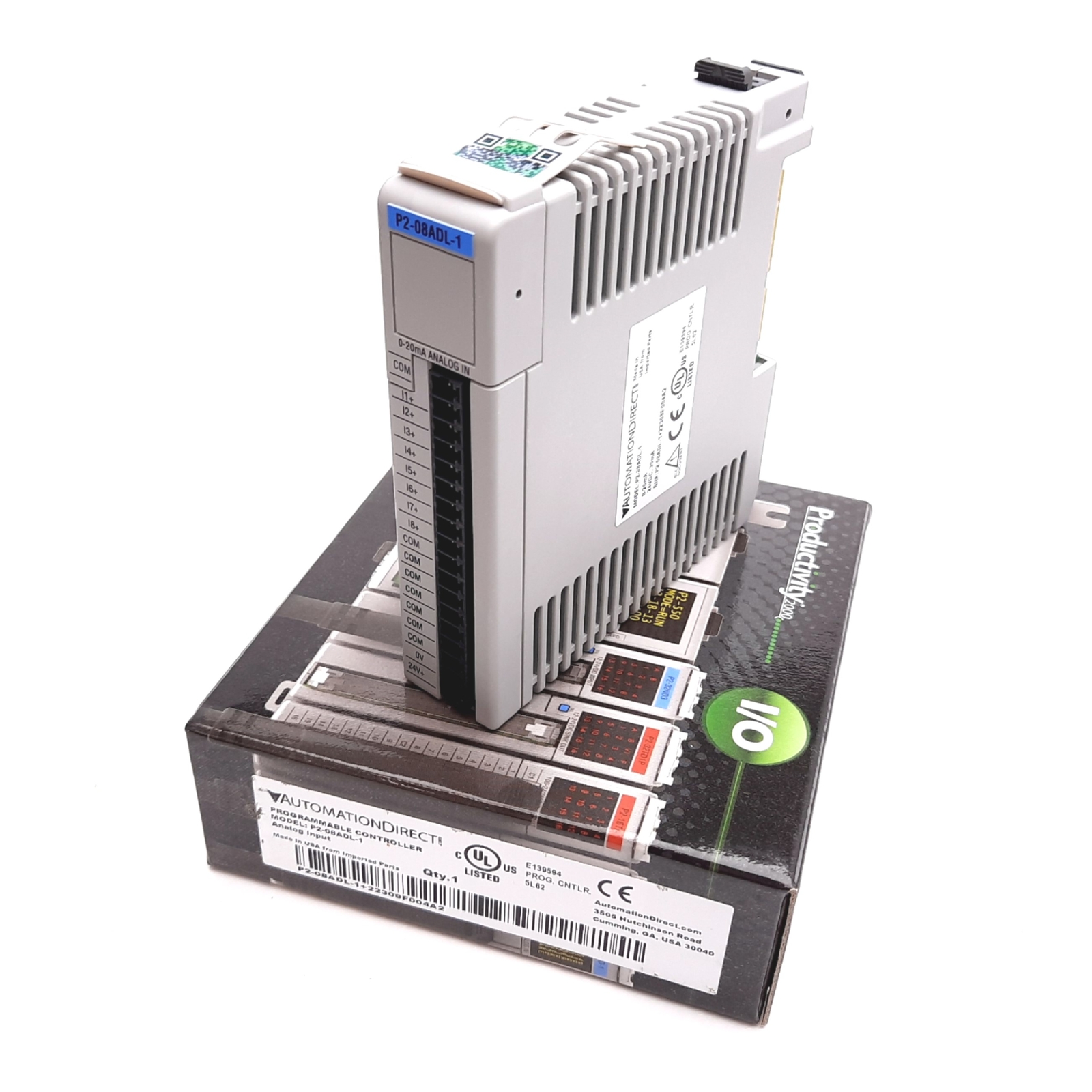 Automation Direct P2-08ADL-1 P2000 PLC Analog Input Module, 8-Channel, 0-20mA