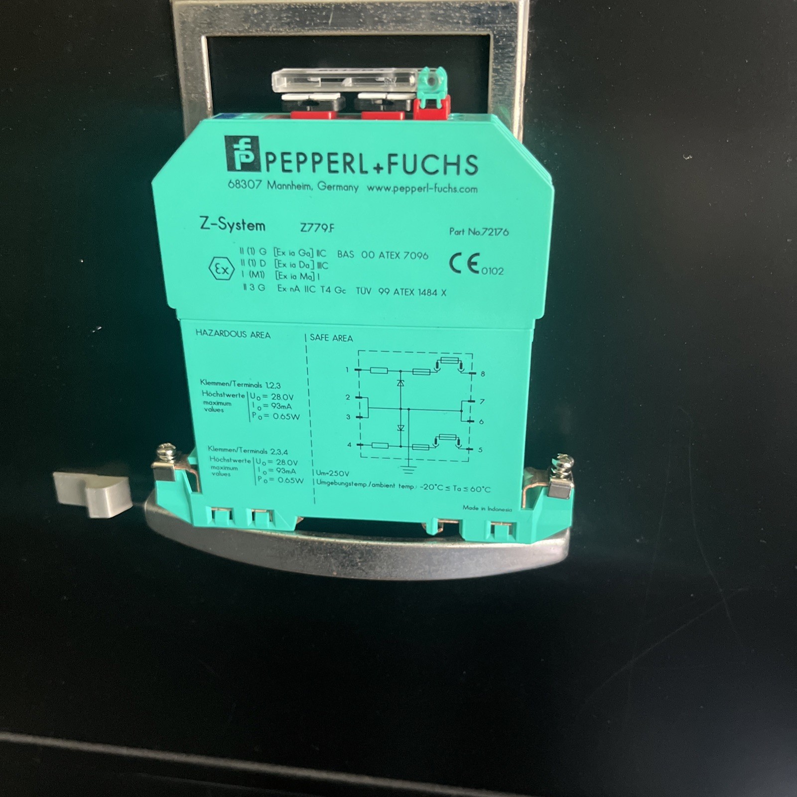 Pepperl+Fuchs Z779.F 072176 Zener Barrier 2-channel