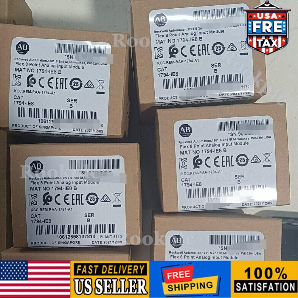 New Allen-Bradley 1794-IE8 Flex 8 Point Analog Input Module 1794IE8 US Free Tax