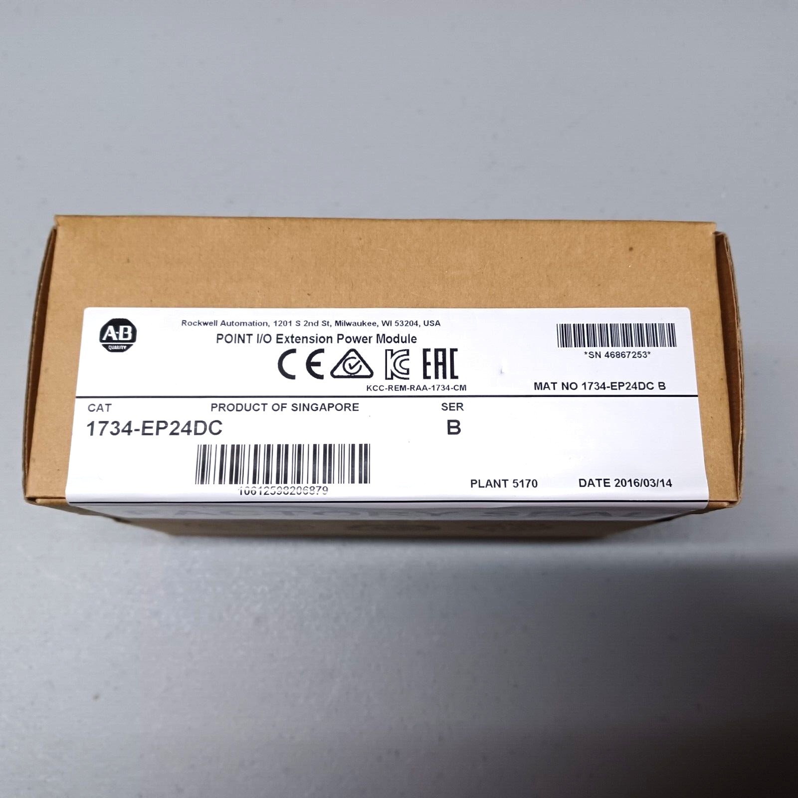 Factory Sealed AB 1734-EP24DC/B POINT I/O Extension Power Module 1734EP24DC serB