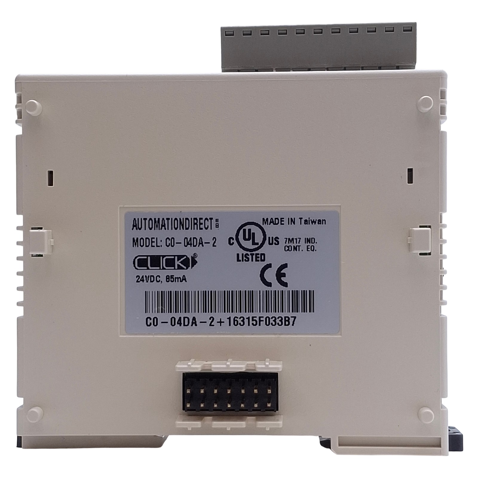 Automation Direct C0-04DA-2 Analog Voltage Output Model 4-Channel, 0-10VDC Out