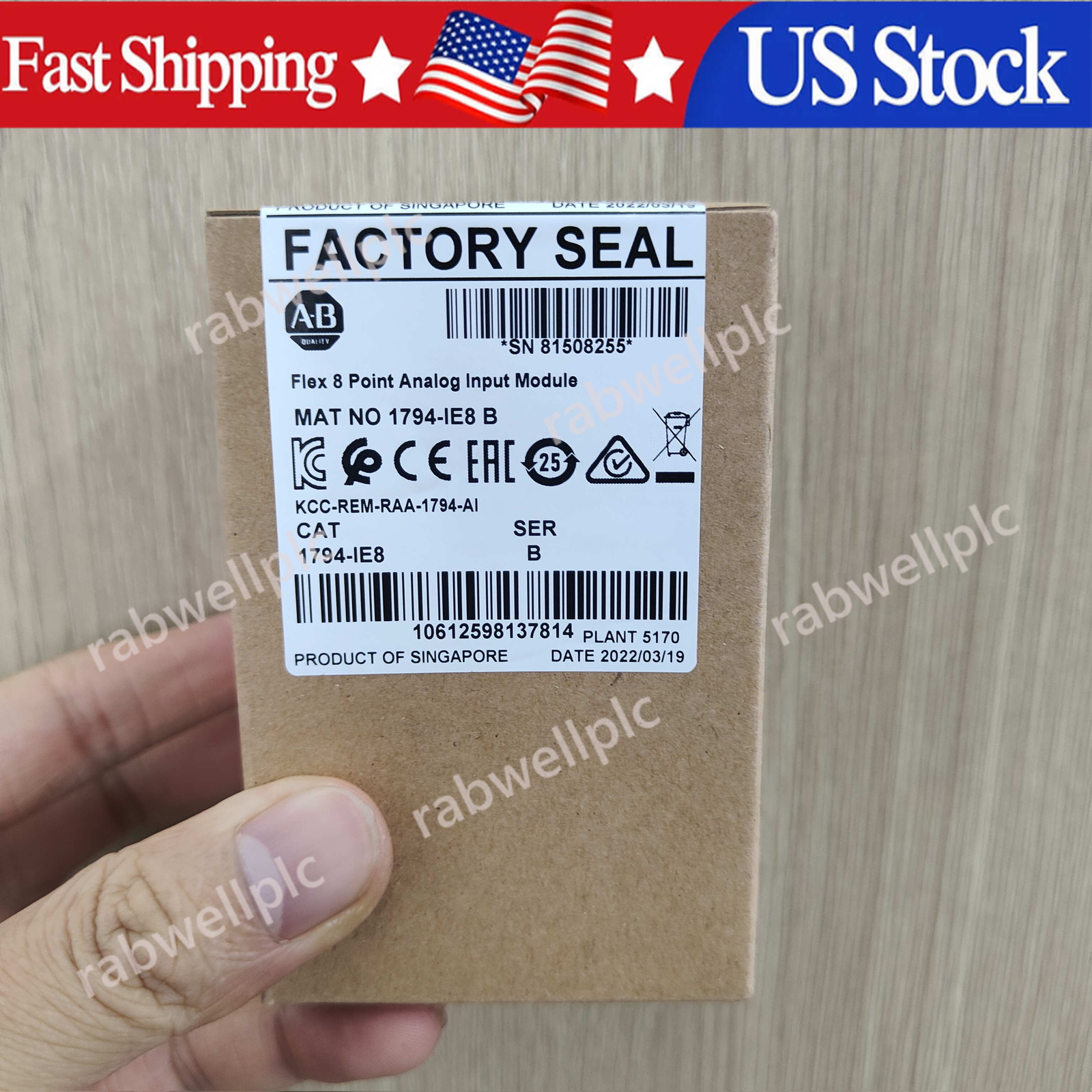 New Allen-Bradley 1794-IE8 SER B Flex 8 PointAnalog Input Module AB 1794IE8 US