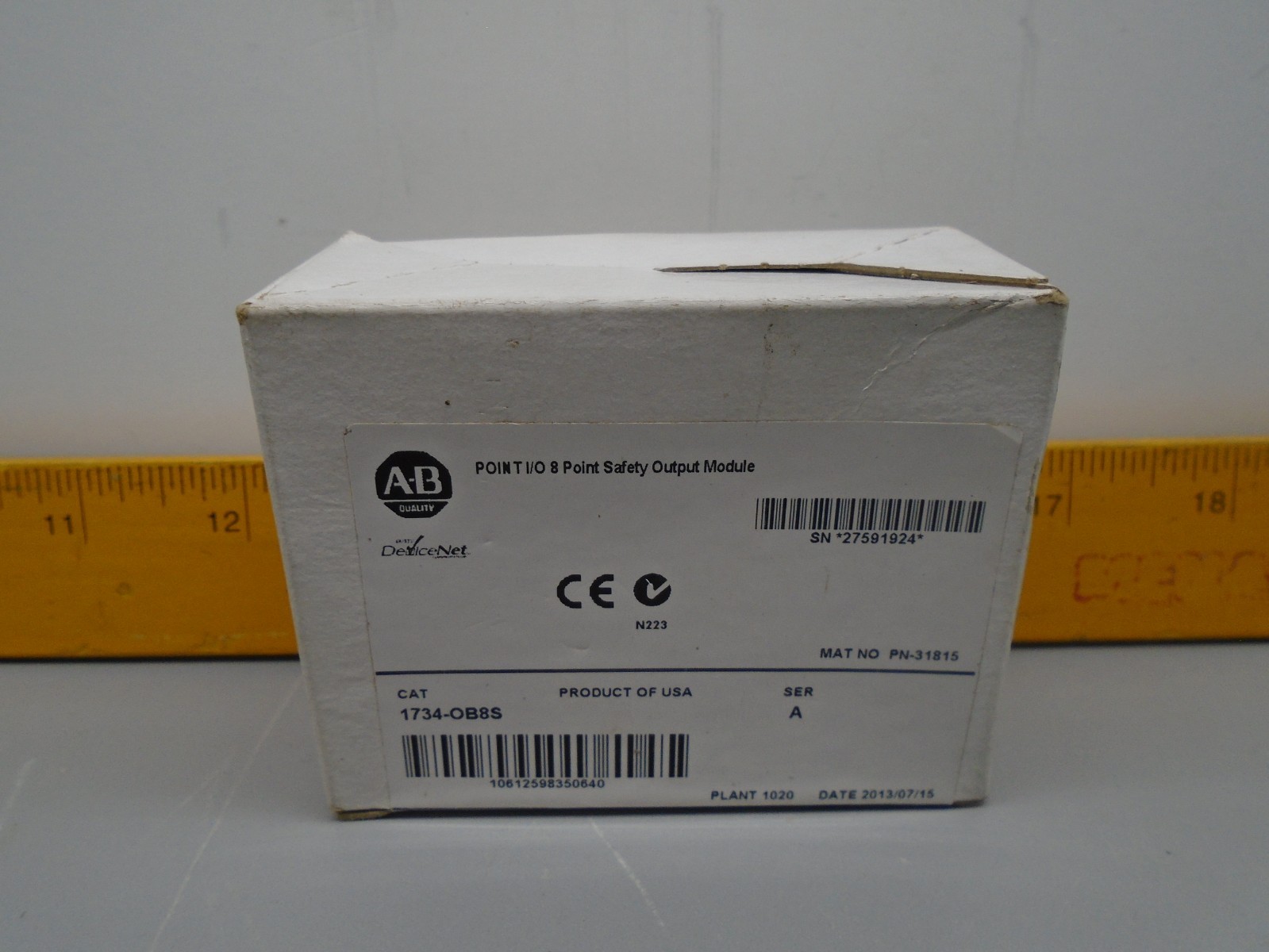 New old Stock Allen Bradley 1734-OB8S /A Digital DC Safety Output PN-31815 N114
