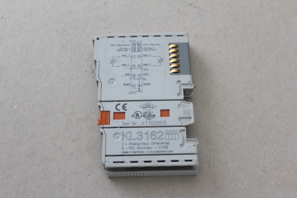 Beckhoff KL3162, Bus terminal, 2-channel analog input, voltage, 0…10 V
