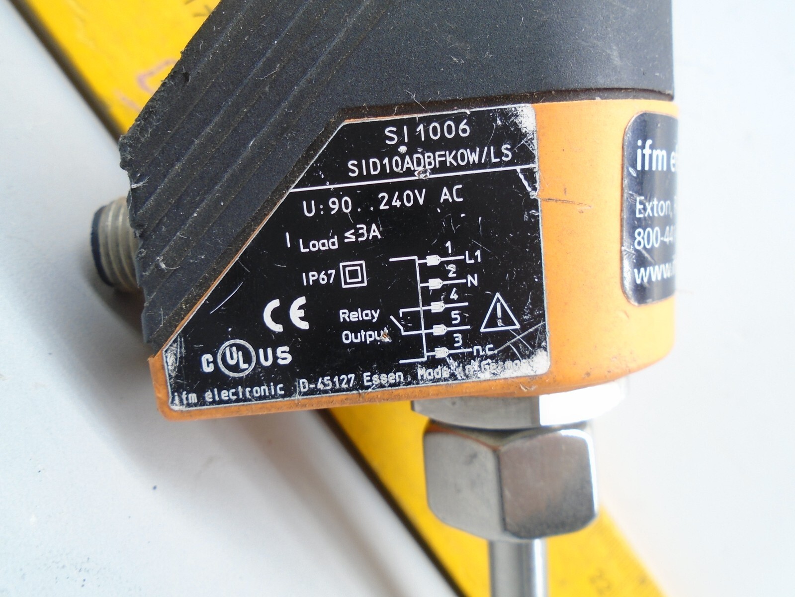 IFM EFECTOR SID10ADBFKOW/LS Flow Rate Sensor SID10ADBFK0W/LS N321