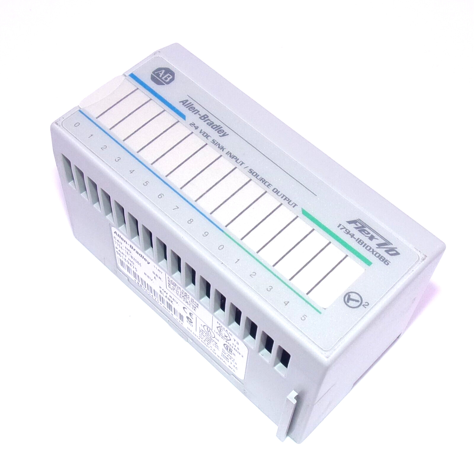 Allen-Bradley Flex I/O 24VDC Sink Input / Source Output Module 1794-IB10XOB6 / A