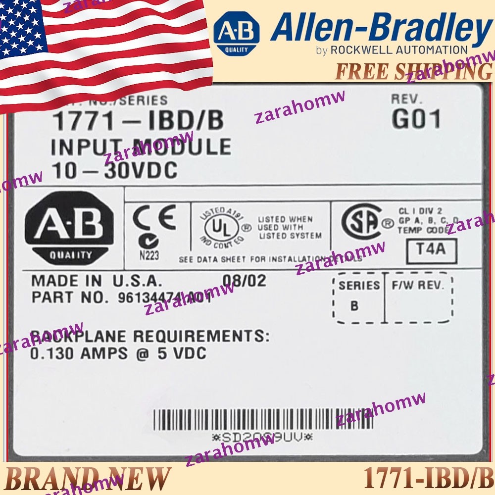 New AB 1771-IBD/B 16Point Digital Input Module Free Ship US Same Day