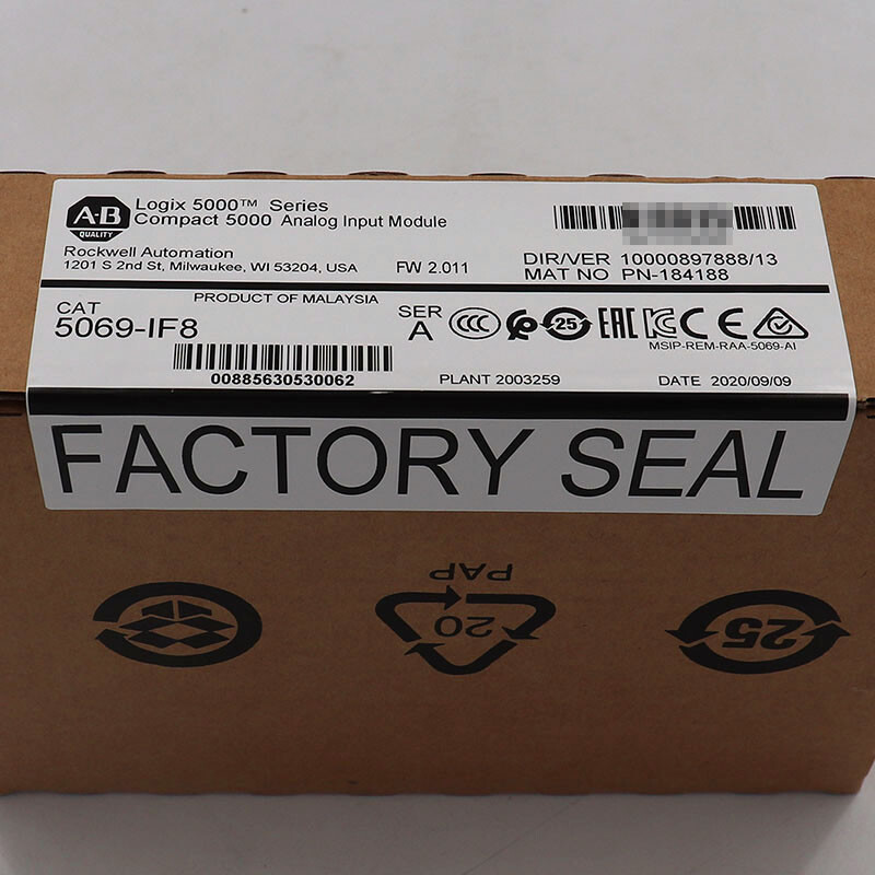 Factory Sealed Allen Bradley 5069-IF8/A Compact 5000 Analog Input Module