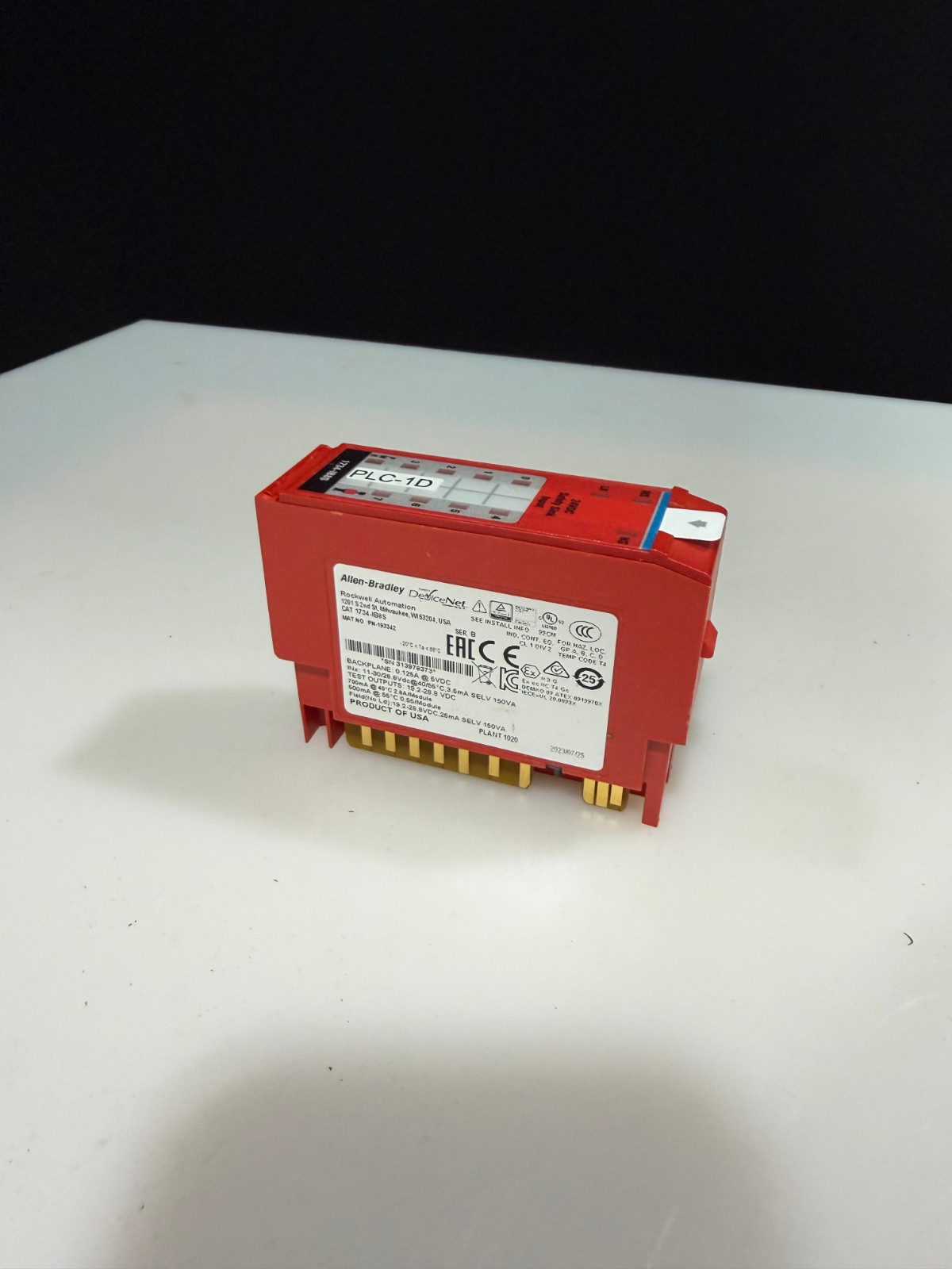 Allen Bradley 1734-IB8S, Safe Input Module 1734-IB8S PN:193342, Series B