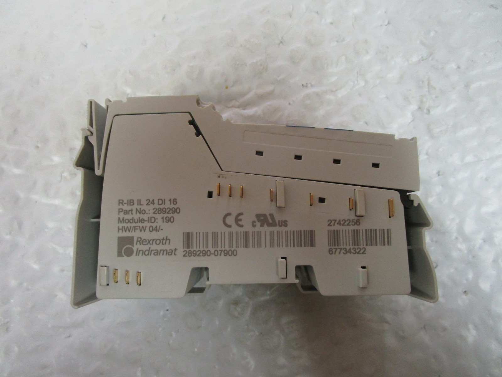 Rexroth R-IB IL24 DI16 Input Module P/N 289290 Module ID 190 Hw/Fw 04
