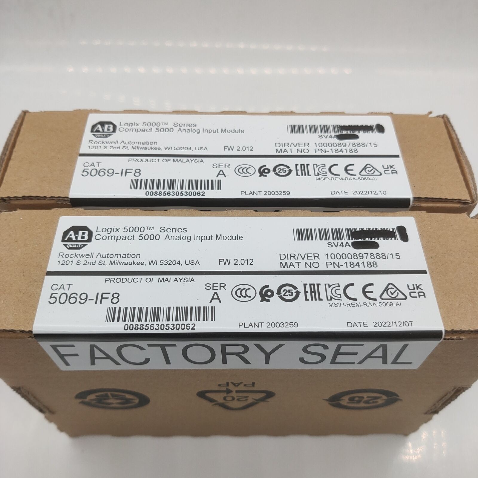 New AB 5069-IF8 /A Compact 5000 Analog Input Module 5069IF8 US US Free Tax