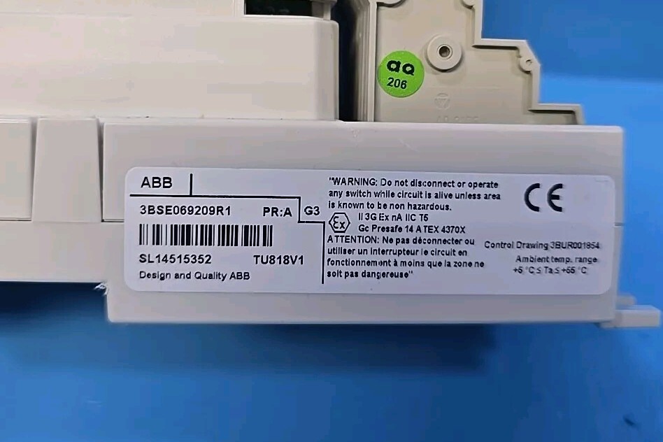 ABB AI815 3BSE069209R1 8ch 0..20mA 0..5V HART Analog Input Module