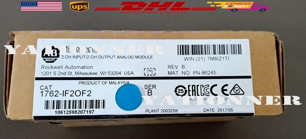 ALLEN BRADLEY 1762-IF20F2 INPUT AND OUTPUT ANALOG MODULE