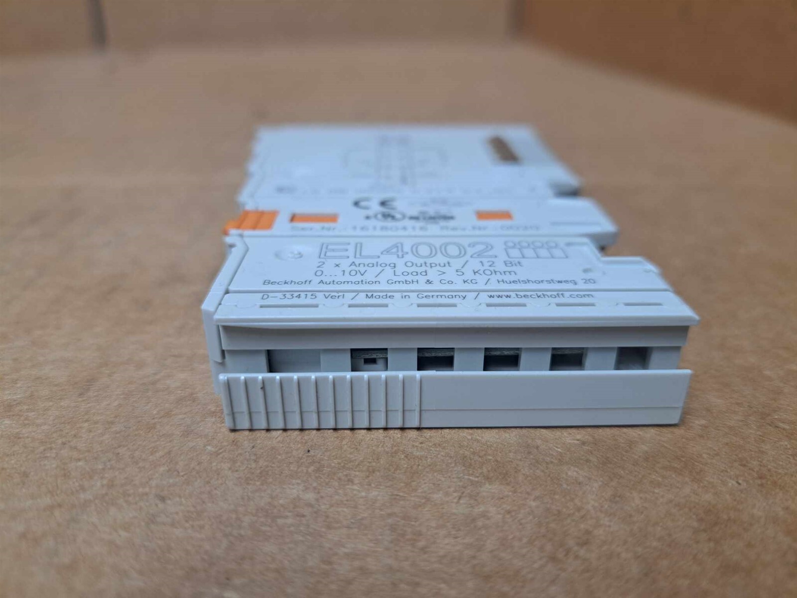 Beckhoff 2 x Analog Output Module Part No. EL4002