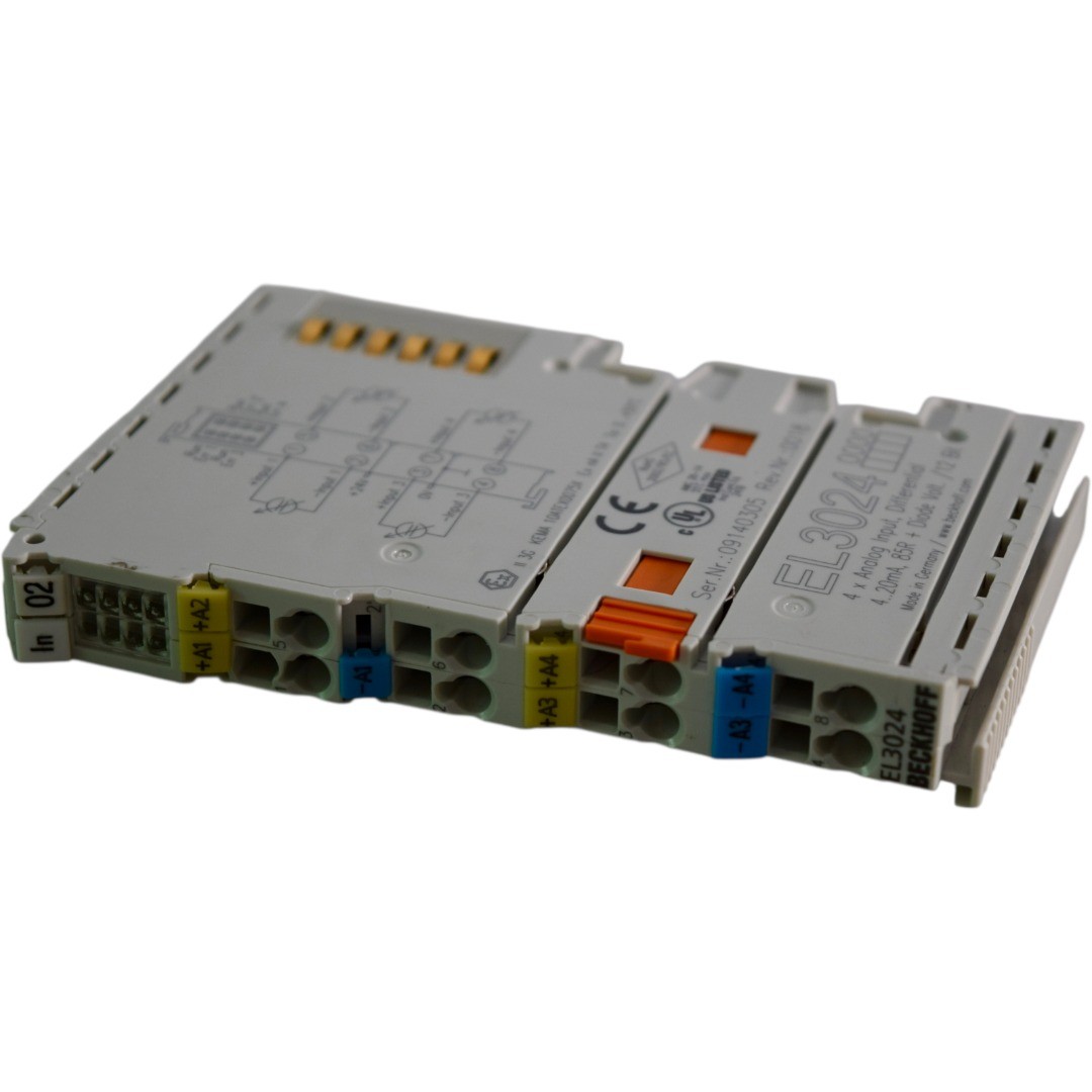 Beckhoff EL3024 4-Channel Analog Input Terminal 4-20mA 12-Bit