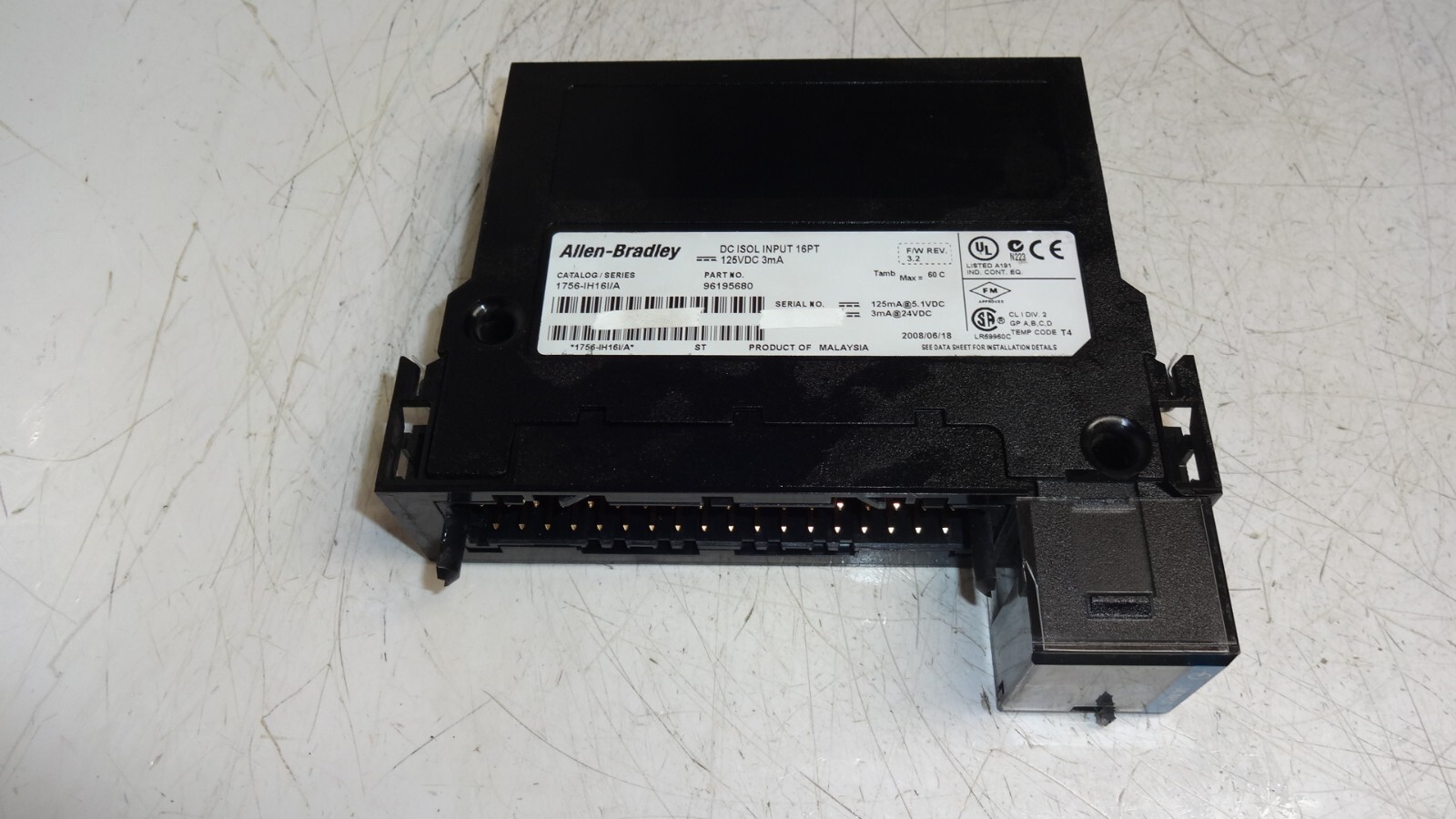 1756-IH16I Controllogix Dc Isolated Input Module 1756-1H16I Rev 3.2