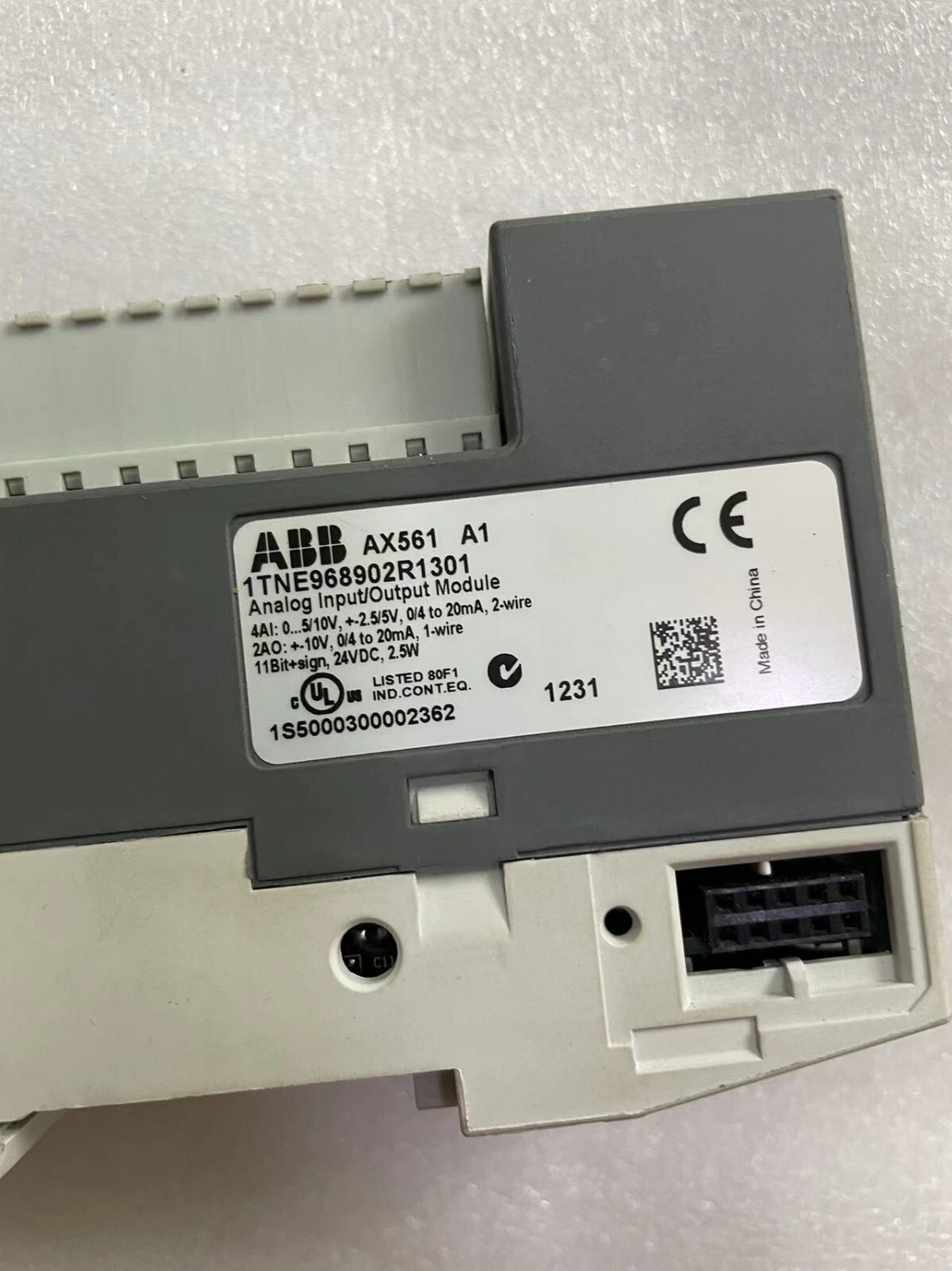 ABB PLC AX561 1TNE968902R1301 Analog Input Output Module US Free TAX