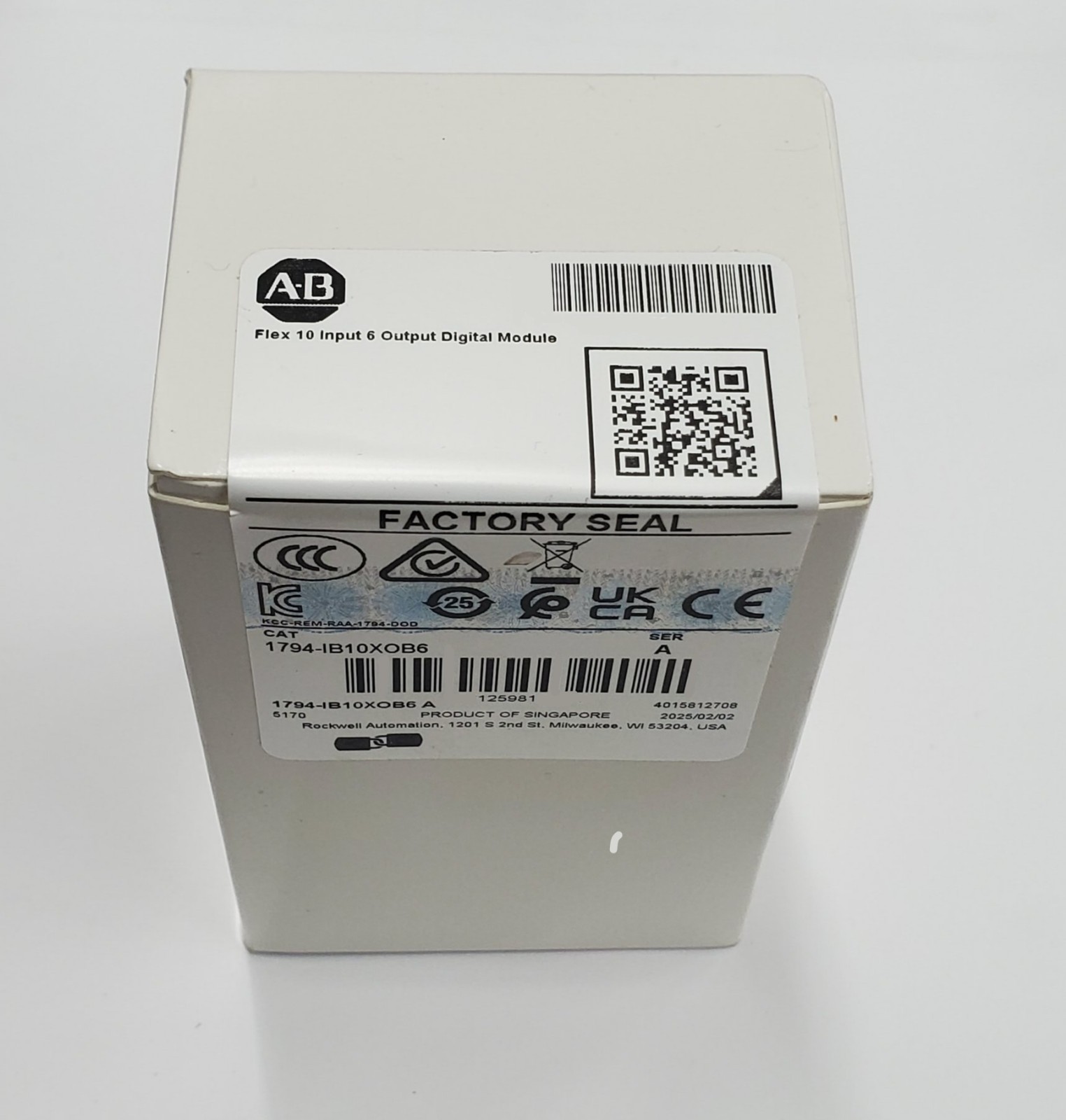 Allen-Bradley 1794-IB10XOB6 Ser. A Flex I/O 24VDC **NEW** **SEALED**