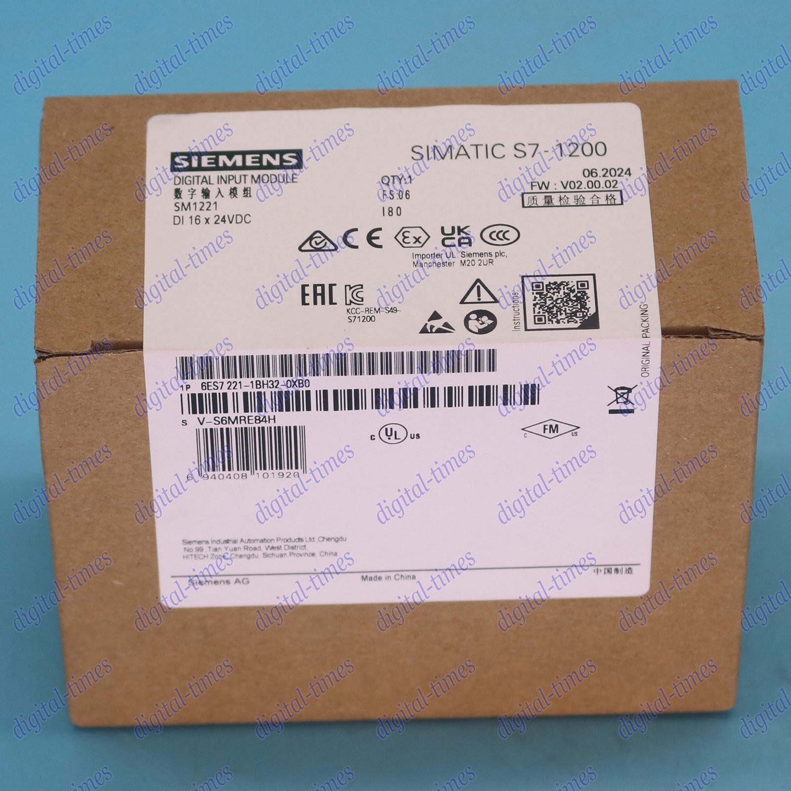 NEW SIEMENS 1pc/box 6ES7 221-1BH32-0XB0 PLC Module 6ES7221-1BH32-0XB0 fast ship