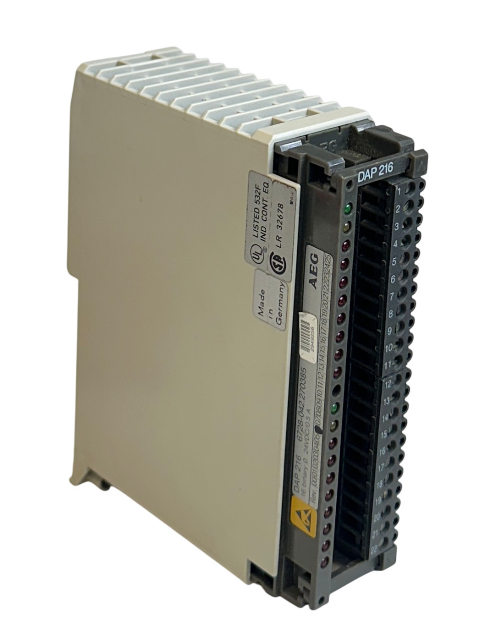 AEG MODICON AS-BDAP-216 / DAP 216 TSX OUTPUT MODULE 16 BINARY 24VDC 0.5A NSMP