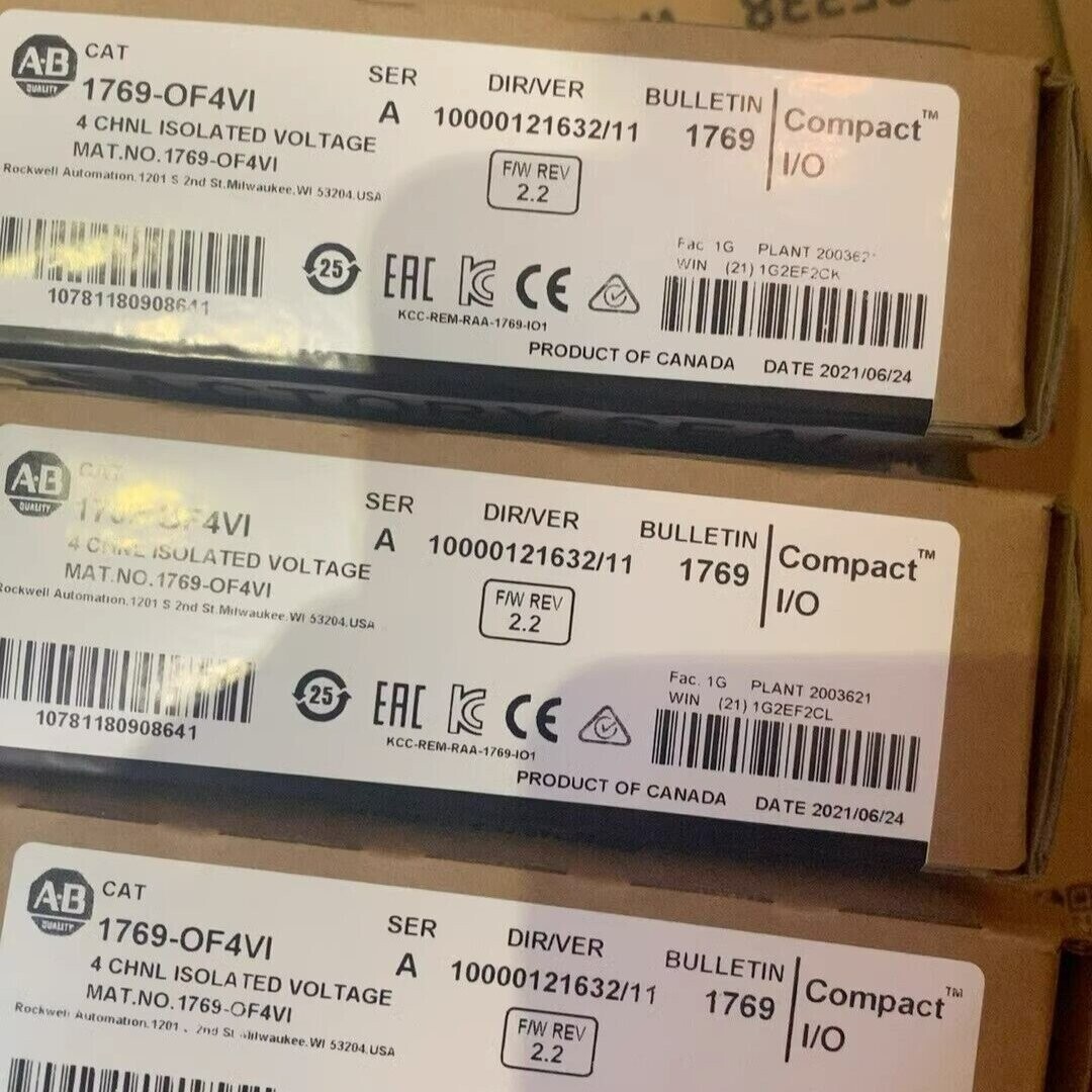 New Sealed Allen Bradley 1769-OF4VI SER A CompactLogix 4 Pt A/O Voltage Module