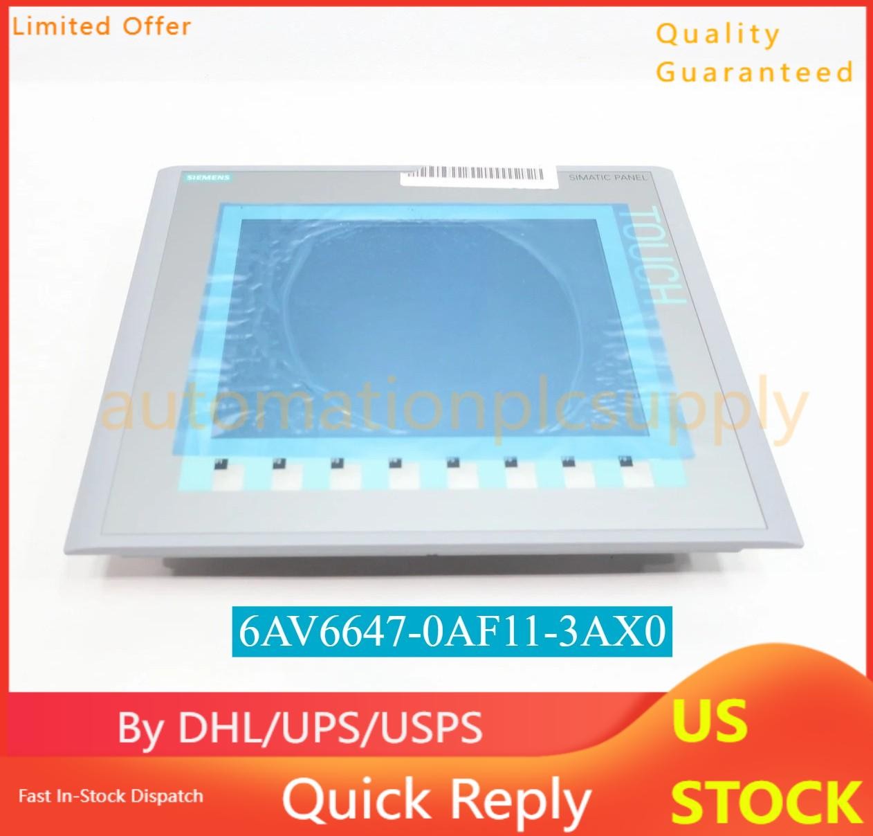 New Siemens 6AV6 647-0AF11-3AX0 6AV6647-0AF11-3AX0 HMI KTP1000 10″ Basic Panel