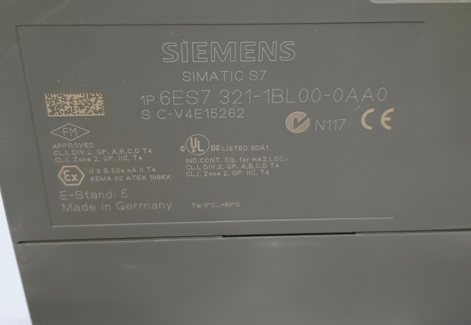Siemens SIMATIC S7 SM 321 6ES7 321-1BL00-0AA0 input Module