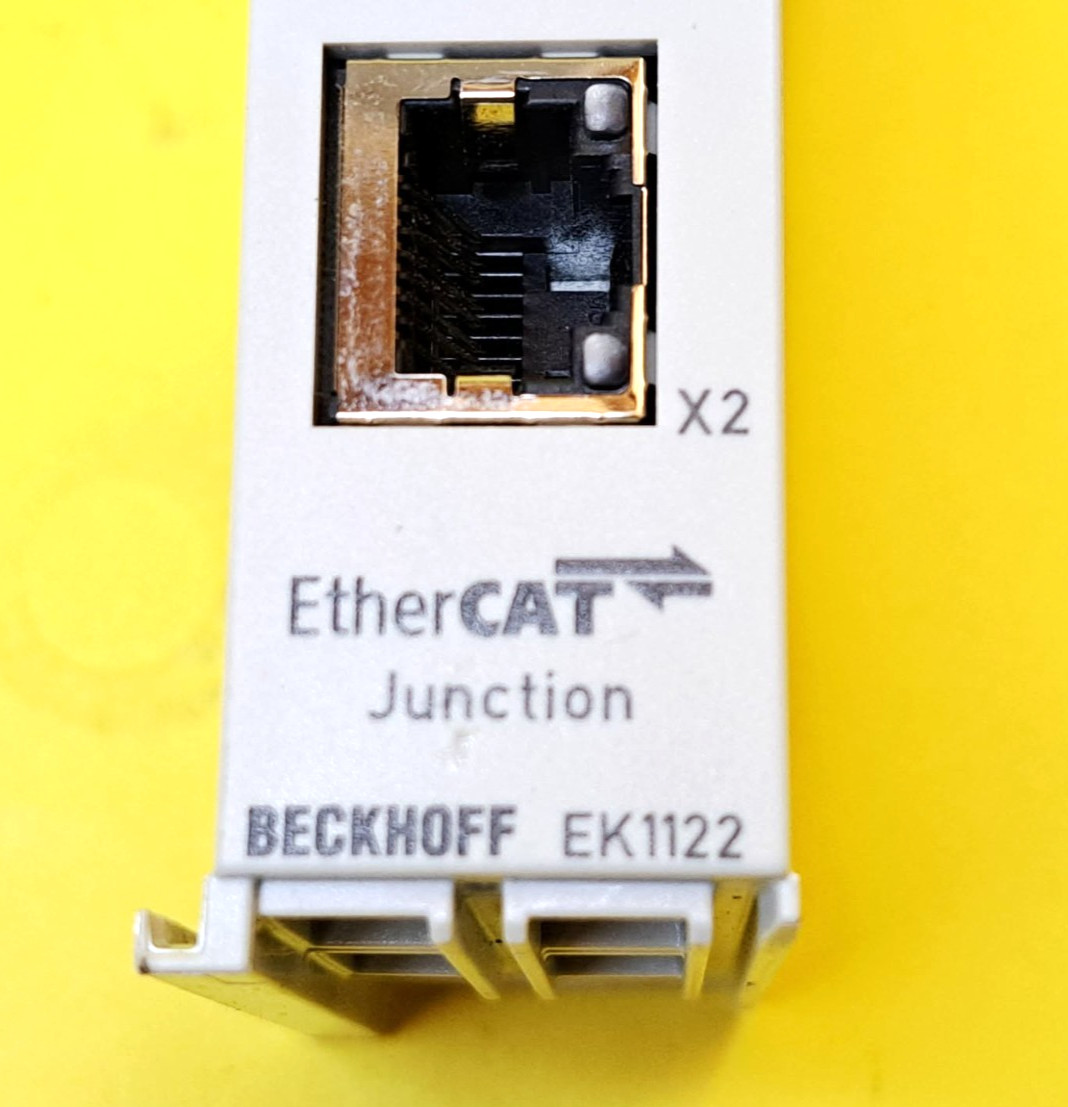 BECKHOFF EK1122 2PORT ETHERCAT JUNCTION MODULE HOT CONNECT STAR NETWORK TOPOLOGY